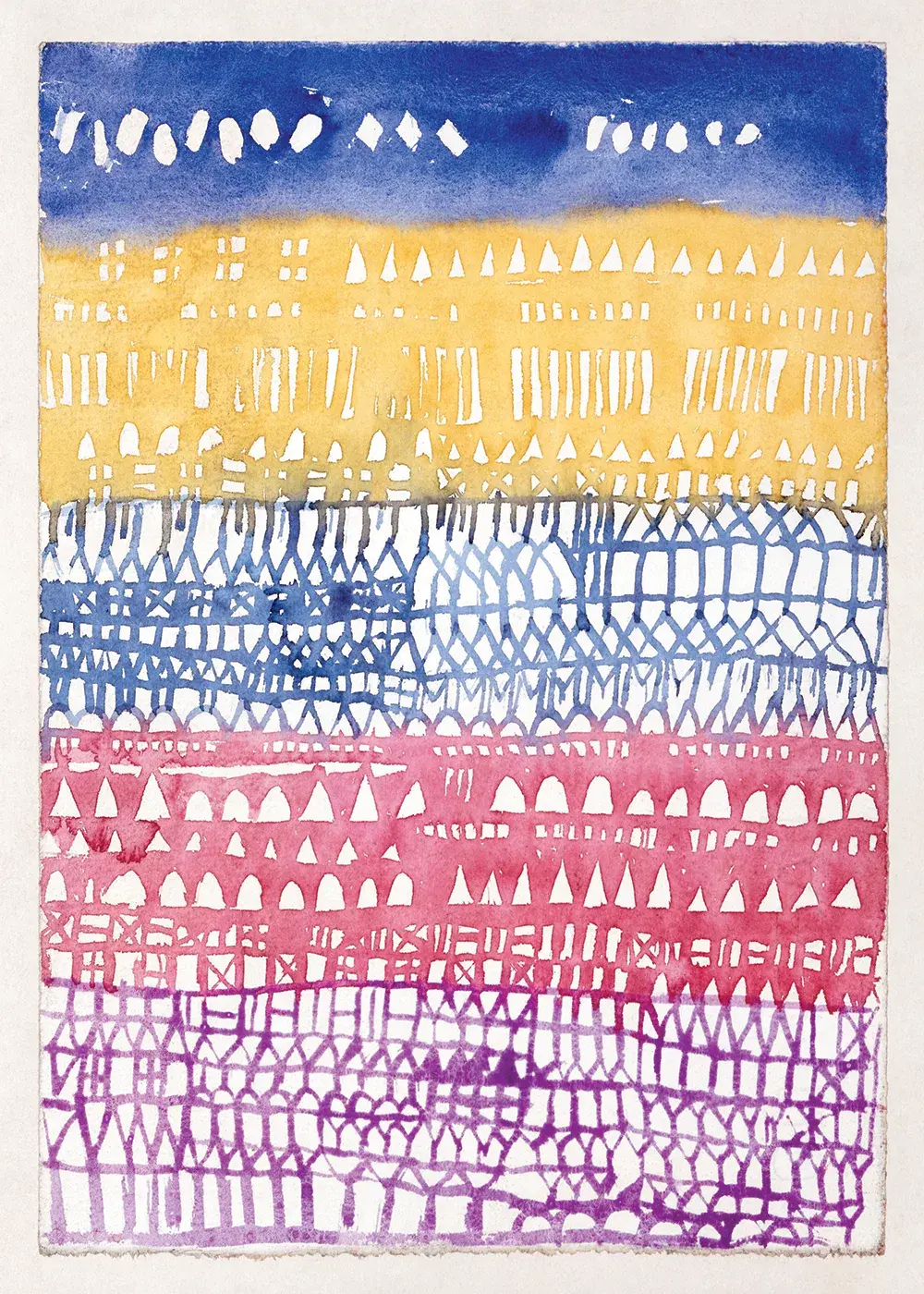 Poster Abstract - Old City door Paul Klee