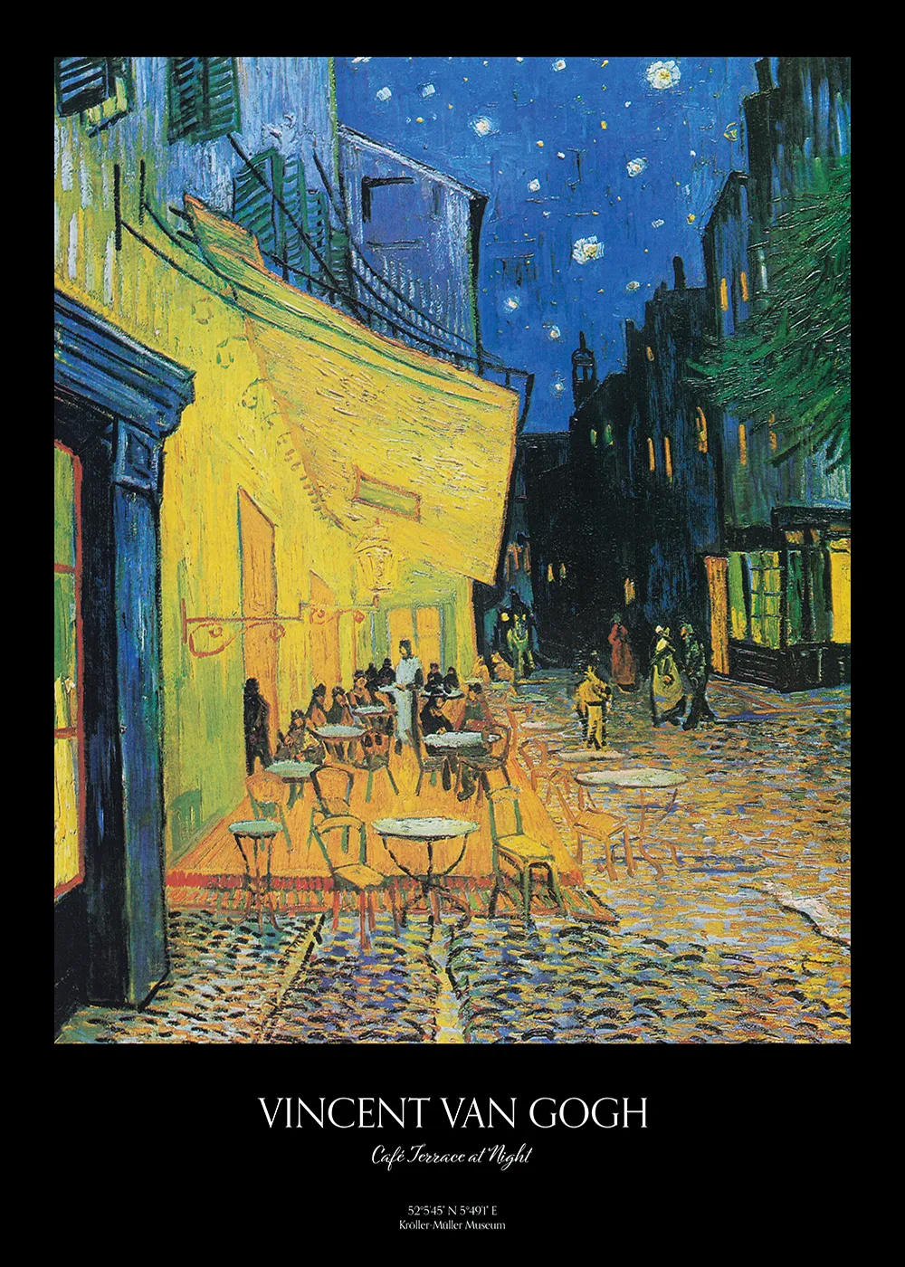 Vincent van Gogh Café Terrace at Night Poster